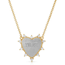 Load image into Gallery viewer, JOY DRAVECKY- HEART OF TRUST SILVER NECKLACE
