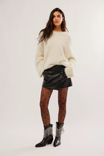 Load image into Gallery viewer, FREE PEOPLE-WYNNE VEGAN SKIRT BLACK
