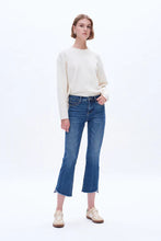 Load image into Gallery viewer, BAYEAS- HIGH RISE STRAIGHT ANKLE JEAN WITH RAW EDGE
