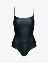 Load image into Gallery viewer, COMMANDO-FAUX LEATHER CAMI BODYSUIT
