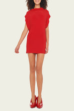 Load image into Gallery viewer, NORMA KAMALI-SLEEVELESS ALL IN ONE MINI DRESS TIGER RED
