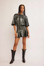 Load image into Gallery viewer, FREE PEOPLE- MAUKA SEQUIN MINI GUNMETAL
