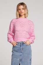 Load image into Gallery viewer, SALT WATER LUXE-LONG SLEEVE SWEATER PINK PARTY
