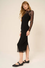 Load image into Gallery viewer, PROJECT SOCIAL T-SHIBON LAYERED MESH DRESS
