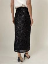 Load image into Gallery viewer, SIX FIFTY-SEQUIN PENCIL SKIRT
