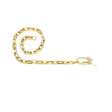 Load image into Gallery viewer, ARTIZAN JOYERIA- CARABINER SQUARE SPIGA NECKLACE
