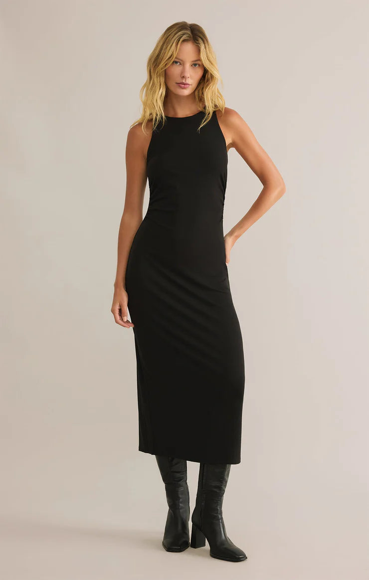 Z SUPPLY-ADISON MIDI DRESS BLACK