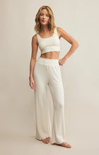 Load image into Gallery viewer, Z SUPPLY- DAWN SMOCKED RIB PANT BONE
