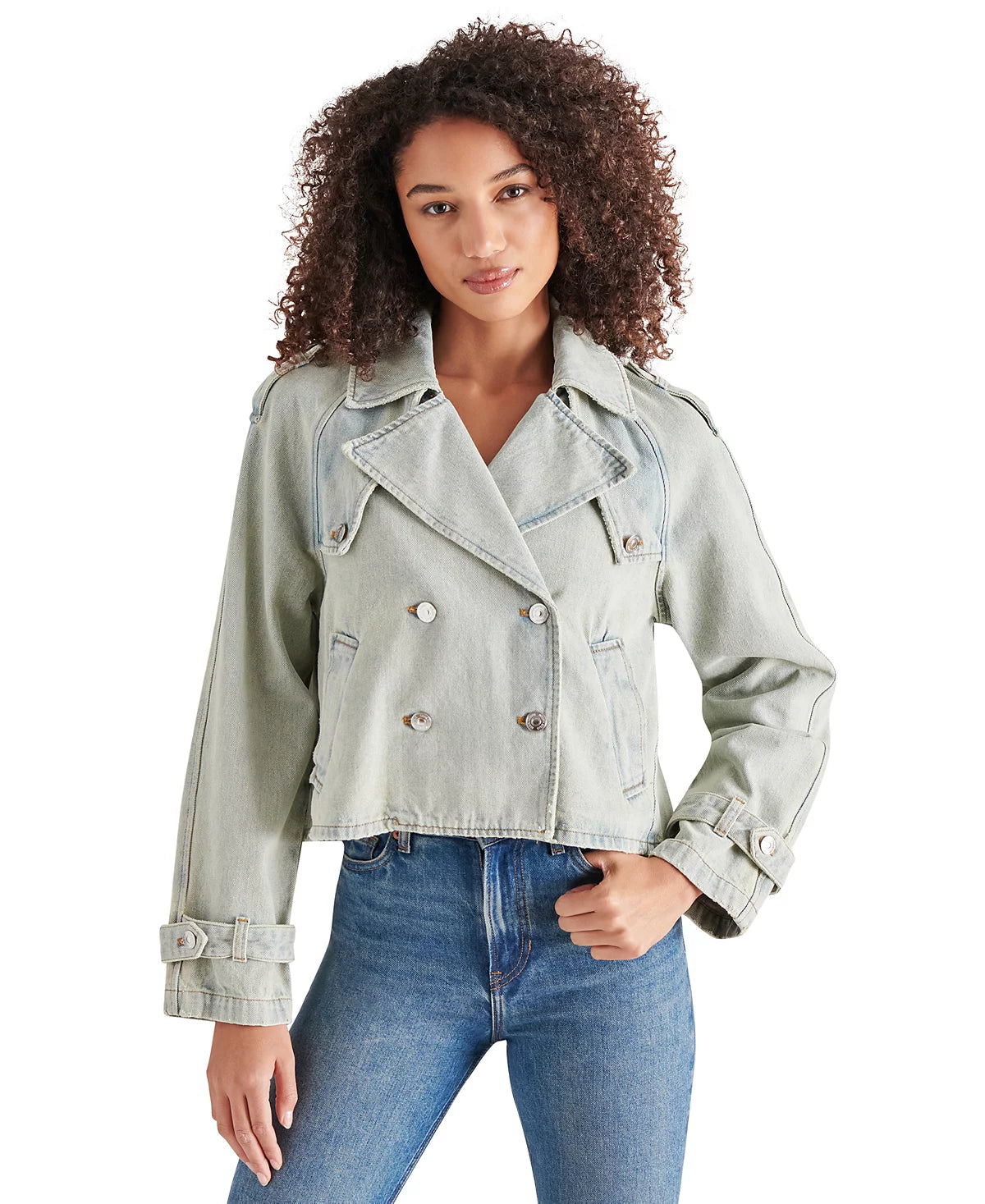 STEVE MADDEN-SIRUS JACKET STONE BLUE