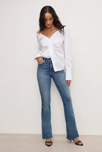 Load image into Gallery viewer, GOOD AMERICAN-POPLIN OFF SHOULDER TOP WHITE
