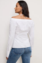 Load image into Gallery viewer, GOOD AMERICAN-POPLIN OFF SHOULDER TOP WHITE
