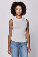 Load image into Gallery viewer, DEAR JOHN- ZO RAW EDGE TANK DAWN BLUE
