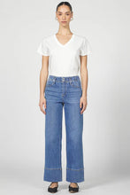 Load image into Gallery viewer, DEAR JOHN-HOLLY HIGH RISE WIDE HEM STRAIGHT JEANS BLOOMTONE
