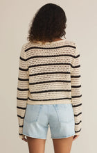 Load image into Gallery viewer, Z SUPPLY- KIT STRIPE CROCHET SWEATER
