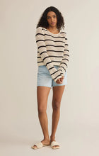 Load image into Gallery viewer, Z SUPPLY- KIT STRIPE CROCHET SWEATER
