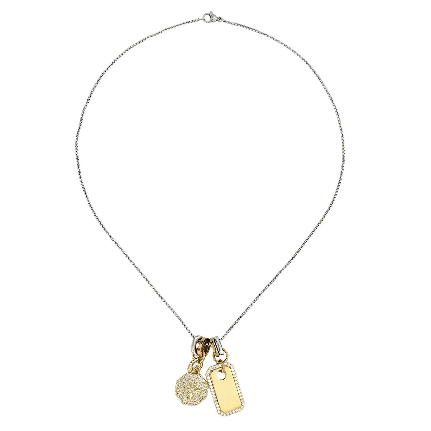 ARTIZAN JOYERIA-TAG CHARM NECKLACE